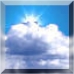 Mostly cloudy